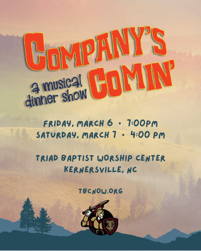 Company’s Comin’ Dinner Theatre at TBCA (Saturday)