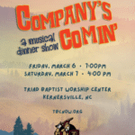 Company’s Comin’ Dinner Theatre at TBCA (Friday)